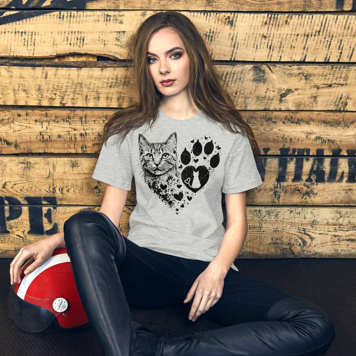 Pet Lover Cat T-Shirt (Design 2)
