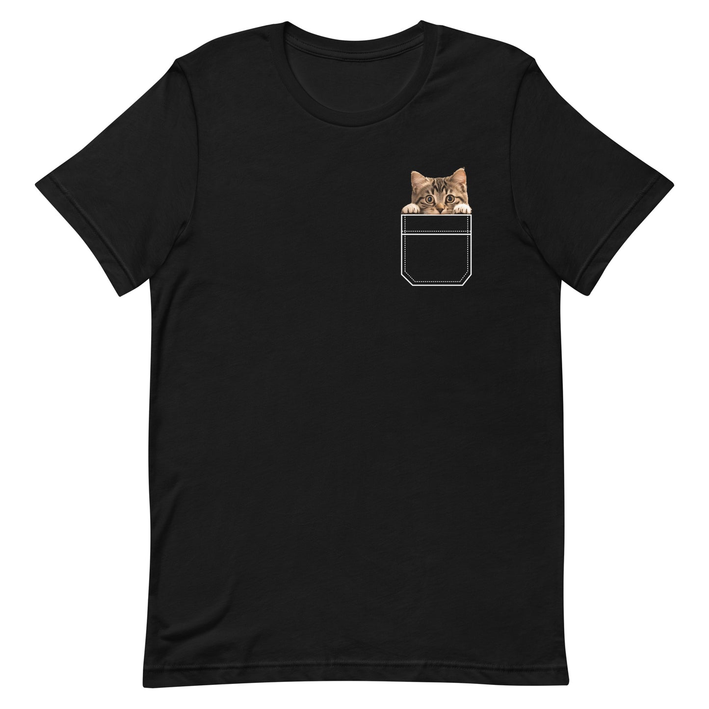 Chest Pocket Kitty T-Shirt