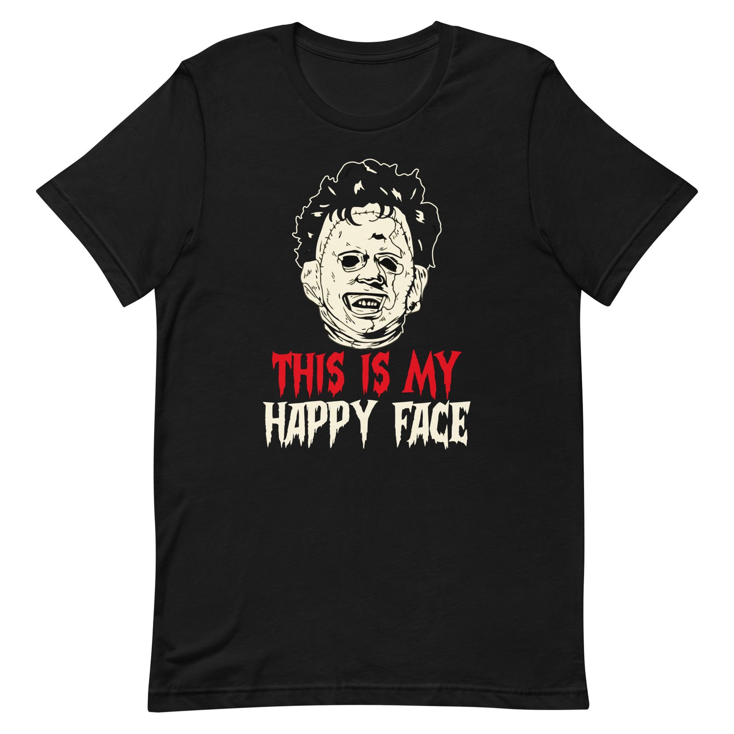 Happy Leather Face T-Shirt