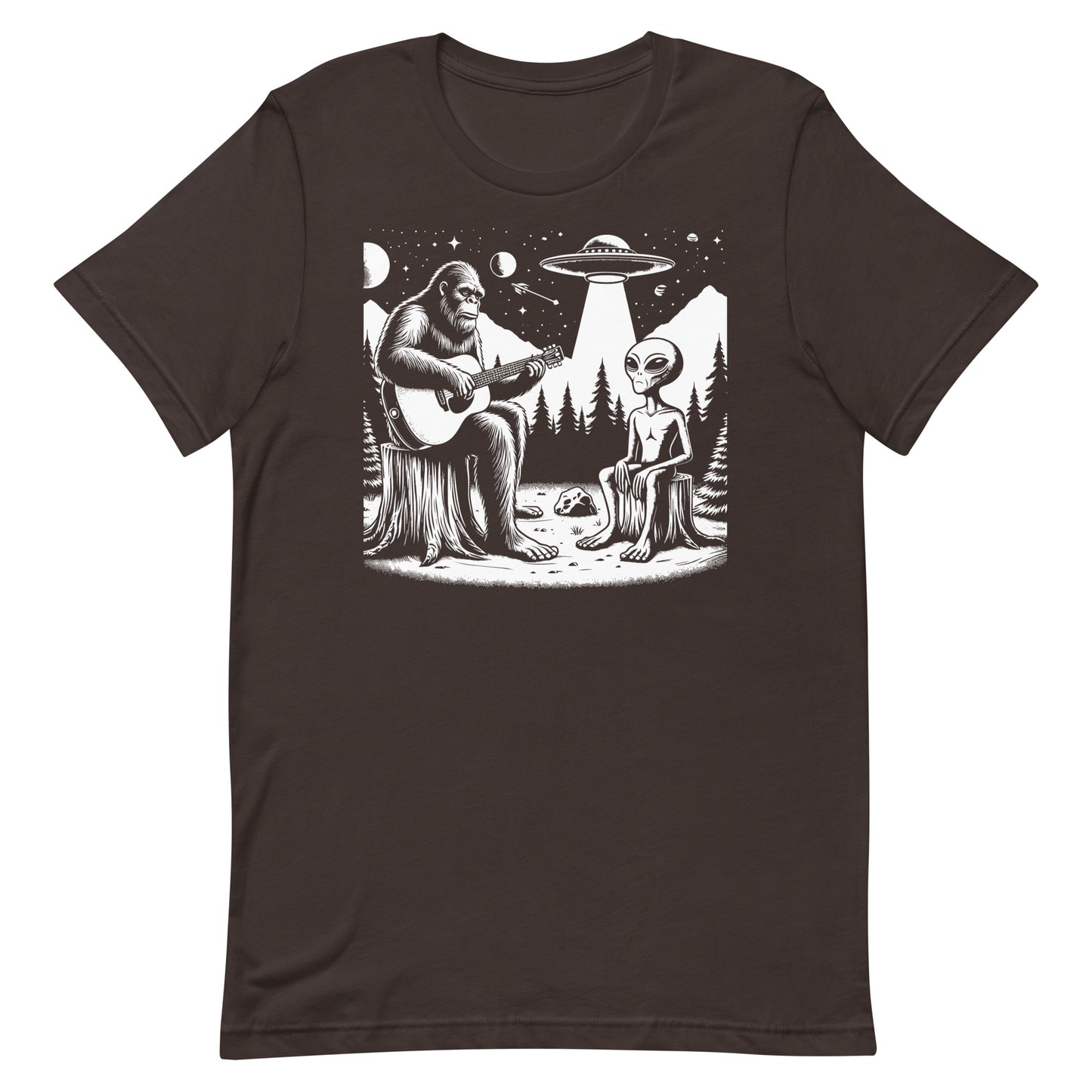 Bigfoot and Alien T-Shirt