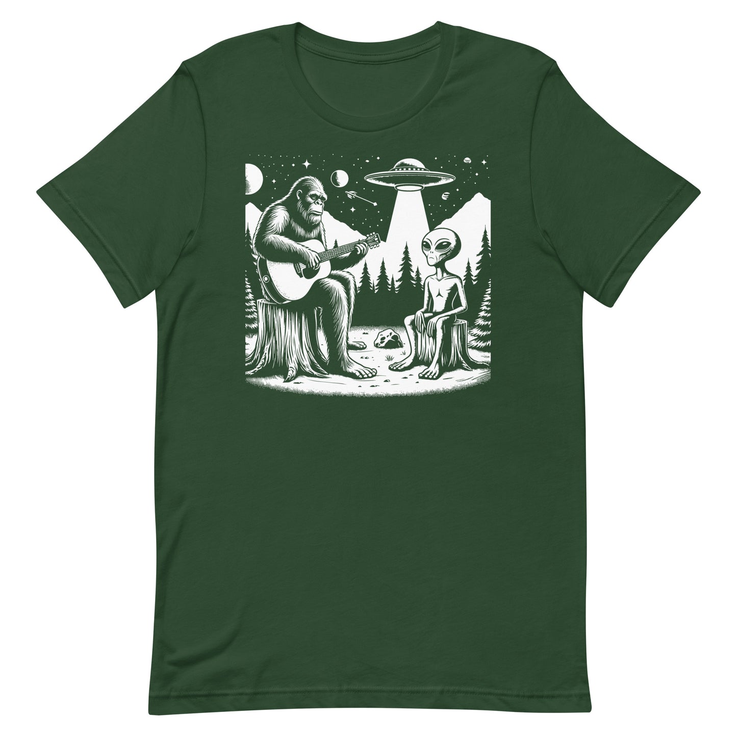 Bigfoot and Alien T-Shirt