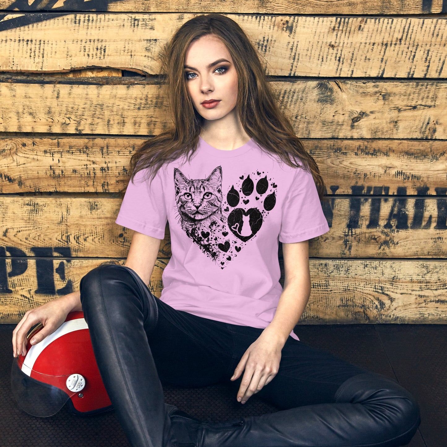 Pet Lover Cat T-Shirt (Design 2)