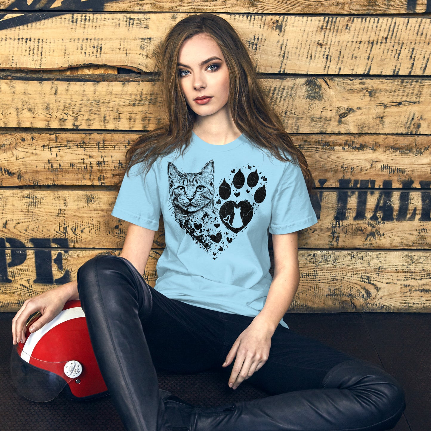Pet Lover Cat T-Shirt (Design 2)