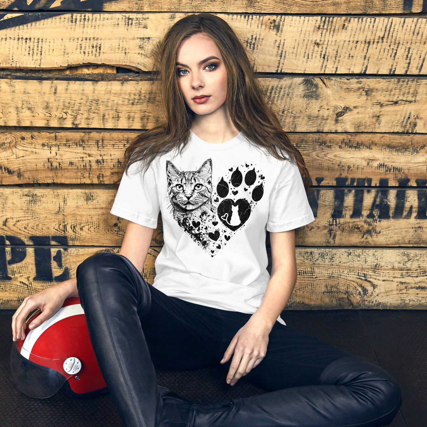 Pet Lover Cat T-Shirt (Design 2)